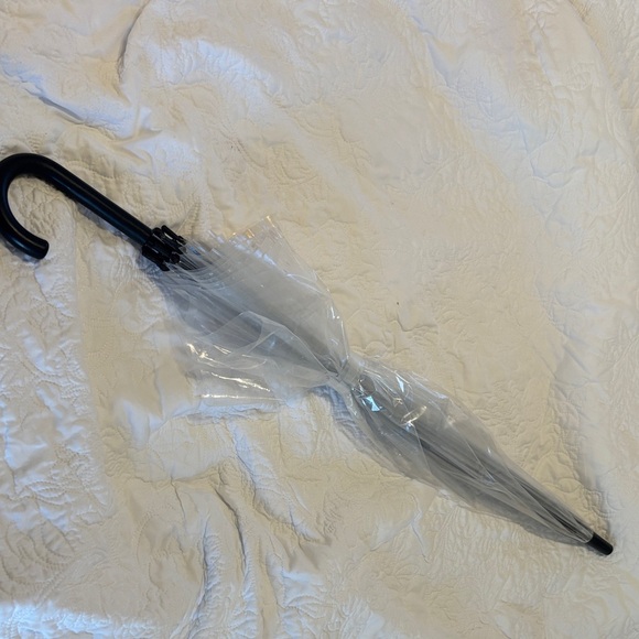 Other - Clear Umbrella with Black Handle